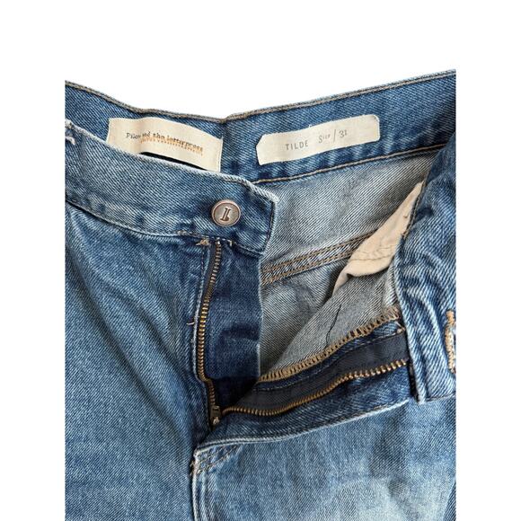 Anthropologie Pilcro & the Letterpress Tilde High Rise Straight Denim Jeans-31 - Picture 5 of 6